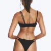 Mehrlagiges Bikini-Höschen im brasilianischen Stil – Schwarz Mehrlagiges Bikini-Höschen im brasilianischen Stil – Schwarz