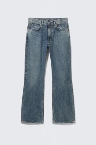Mercury Mid Rise Relaxed Bootcut Jeans – Second Blue – Mittelblau