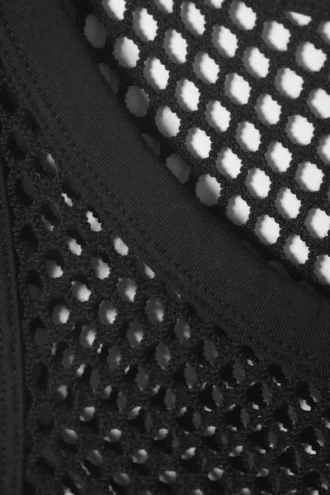 Mesh-Tanktop – Schwarz