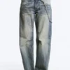 Messy Low Rise Regular Straight Jeans – Hazy Blue – Medium Blue | Cheap Monday Gb