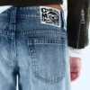 Messy Low Rise Regular Straight Jeans – Kite Blue – Mittel-/Hellblau | Cheap Monday Gb