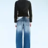 Messy Low Rise Regular Straight Jeans – Kite Blue – Mittel-/Hellblau | Cheap Monday Gb