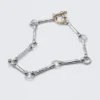 Metallglieder-Halskette – Silber & Gold Metallglieder-Halskette – Silber & Gold