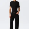 Meteor Low Rise Relaxed Straight Jeans – Black Rinse – Schwarz Meteor Low Rise Relaxed Straight Jeans – Black Rinse – Schwarz