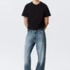 Meteor Low Rise Relaxed Straight Jeans – Board Blue – Mittelblau Meteor Low Rise Relaxed Straight Jeans – Board Blue – Mittelblau