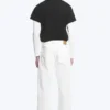 Meteor Low Rise Relaxed Straight Jeans – Dirty White – Weiß
