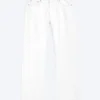 Meteor Low Rise Relaxed Straight Jeans – Dirty White – Weiß