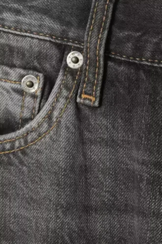 Meteor Low Rise Relaxed Straight Jeans – Dusky Black – Schwarz