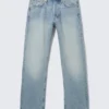 Meteor Low Rise Relaxed Straight Jeans – Kimberley Blue – Mittelblau Meteor Low Rise Relaxed Straight Jeans – Kimberley Blue – Mittelblau