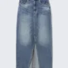 Midi-Jeansrock – Mountain Blue Midi-Jeansrock – Mountain Blue
