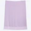 Midi-Rock aus mehrlagigem Mesh – Hellviolett Midi-Rock aus mehrlagigem Mesh – Hellviolett