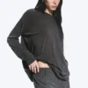 Mini-Anzug-Shorts mit niedriger Taille – Dunkelgrau meliert Mini-Anzug-Shorts mit niedriger Taille – Dunkelgrau meliert
