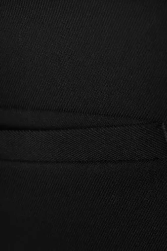 Mini-Anzugrock mit niedriger Taille – Schwarz