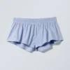 Mini-Baumwoll-Shorts – Hellblau Mini-Baumwoll-Shorts – Hellblau