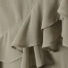 Mini-Cami-Kleid mit mehrlagigen Rüschen – Khaki-Grün Mini-Cami-Kleid mit mehrlagigen Rüschen – Khaki-Grün