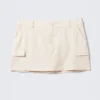 Mini-Cargo-Röckchen aus Baumwolle – Off-White Mini-Cargo-Röckchen aus Baumwolle – Off-White
