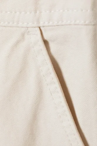 Mini-Cargo-Röckchen aus Baumwolle – Off-White