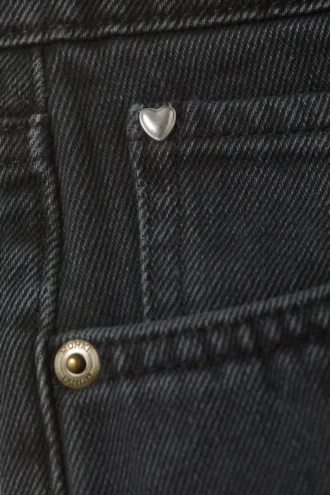 Mini-Jeans-Shorts mit niedriger Leibhöhe und unversäubertem Saum – Smoky Blue – Dunkelblau Mini-Jeans-Shorts mit niedriger Leibhöhe und unversäubertem Saum – Smoky Blue – Dunkelblau