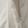 Mini-Kleid aus Twill mit Falten und Bindebändern – Hellbeige Mini-Kleid aus Twill mit Falten und Bindebändern – Hellbeige