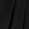 Mini-Kleid mit Gürtel und Faltenrock – Schwarz Mini-Kleid mit Gürtel und Faltenrock – Schwarz