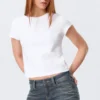 Mini-T-Shirt in Regular-Fit – Weiß Mini-T-Shirt in Regular-Fit – Weiß