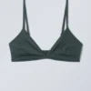 Minimalistisches Bikini-Oberteil – Dunkelgrün Minimalistisches Bikini-Oberteil – Dunkelgrün