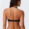Minimalistisches Neckholder-Bikini-Oberteil – Schwarz Minimalistisches Neckholder-Bikini-Oberteil – Schwarz