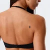 Minimalistisches Neckholder-Bikini-Oberteil – Schwarz Minimalistisches Neckholder-Bikini-Oberteil – Schwarz