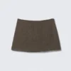 Minirock aus Twill – Dark Mole Herringbone Minirock aus Twill – Dark Mole Herringbone