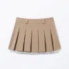 Minirock mit Falten – Dusty Beige Minirock mit Falten – Dusty Beige