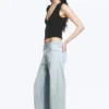 Missy Low Rise Loose Straight Jeans – Ghost Blue – Hellblau Missy Low Rise Loose Straight Jeans – Ghost Blue – Hellblau