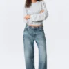 Missy Low Rise Loose Straight Jeans – Mountain Blue – Mittelblau Missy Low Rise Loose Straight Jeans – Mountain Blue – Mittelblau
