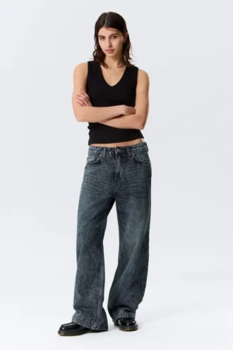 Missy Low Rise Loose Straight Jeans – Pandora Blue – Dunkelblau