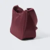 Mittlere Nylon-Twill-Umhängetasche – Dunkelrot Mittlere Nylon-Twill-Umhängetasche – Dunkelrot