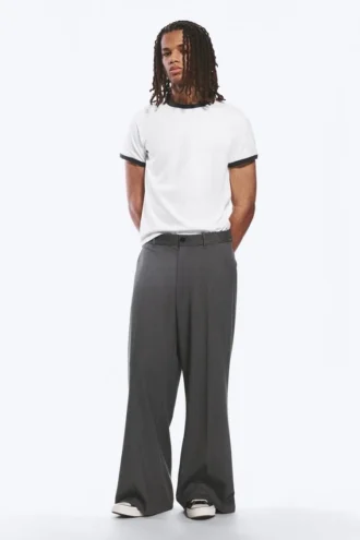 Moe Hose Relaxed Fit Low Waist – Grau Melange