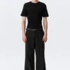Moe-Hose Relaxed Fit mit niedriger Taille – Schwarz