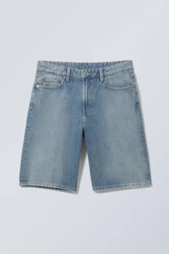 Monterey Low Rise Denim Shorts – Blue Fade – Mittelblau