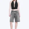 Monterey Low Rise Denim Shorts – Grey Fade – Grau Monterey Low Rise Denim Shorts – Grey Fade – Grau