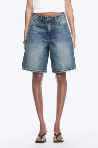 Monterey Low Rise Denim Shorts – Radio Blue – Mittelblau