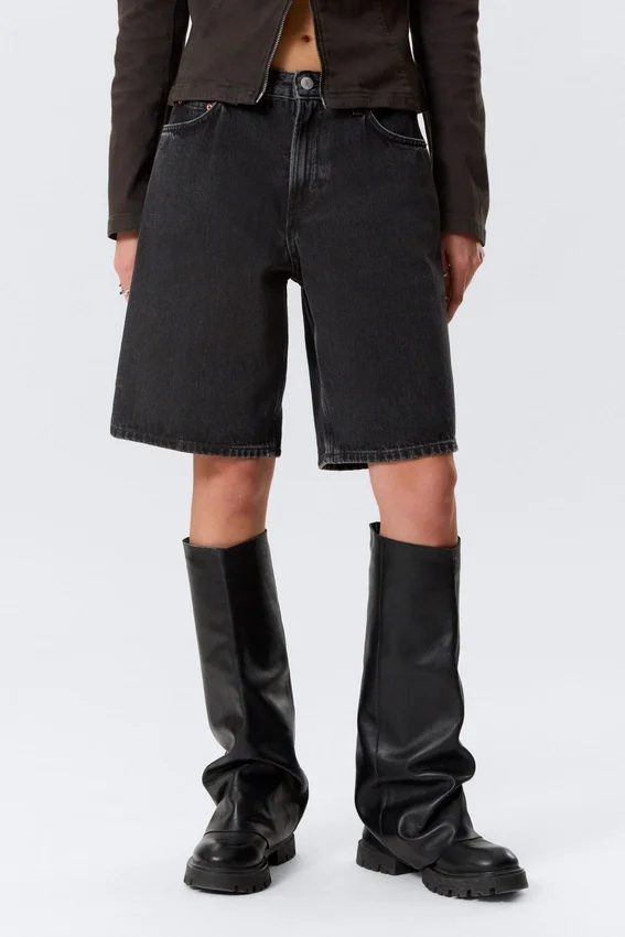 Monterey Low Rise Denim Shorts – Tuned Black Monterey Low Rise Denim Shorts – Tuned Black
