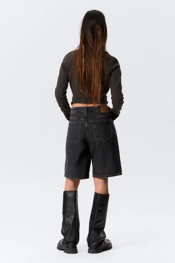 Monterey Low Rise Denim Shorts – Tuned Black Monterey Low Rise Denim Shorts – Tuned Black