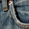 Monterey Low-Rise-Jeansshorts – Arizona Blue – Mittelblau