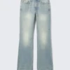 Moon Mid Rise Regular Bootcut Jeans – Aeon Blue – Hellblau Moon Mid Rise Regular Bootcut Jeans – Aeon Blue – Hellblau