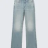 Moon Mid Rise Regular Bootcut Jeans – Seventeen Blue – Mittelblau