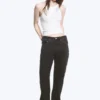 Moon Mid Rise Regular Bootcut Jeans – Tuned Black – Schwarz