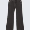 Moon Mid Rise Regular Bootcut Jeans – Tuned Black – Schwarz