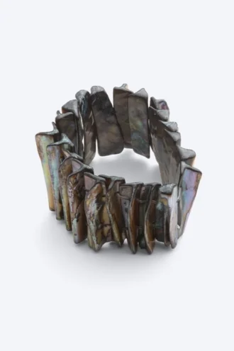 Muschel-Armband – Schwarz