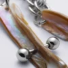 Muschel-Ohrringe – Silber Muschel-Ohrringe – Silber
