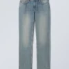 Nail Low Rise Slim Straight Jeans – Trove Blue – Mittelblau Nail Low Rise Slim Straight Jeans – Trove Blue – Mittelblau