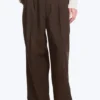 Nate Baggy-Fit-Anzughose mit Falten – Dunkelbraun Nate Baggy-Fit-Anzughose mit Falten – Dunkelbraun